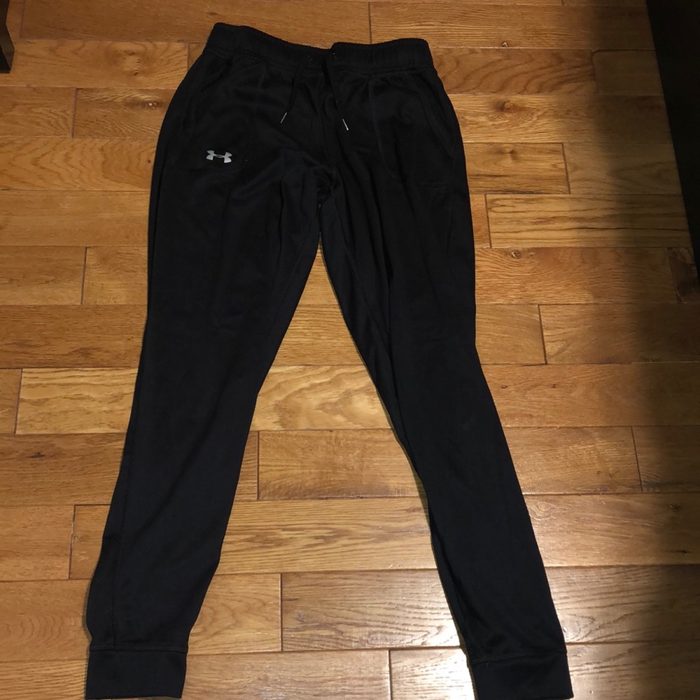 Under Armour sweatpants.